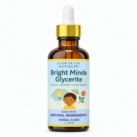 Bright Minds Glycerite – Focus, Calm & Memory Support