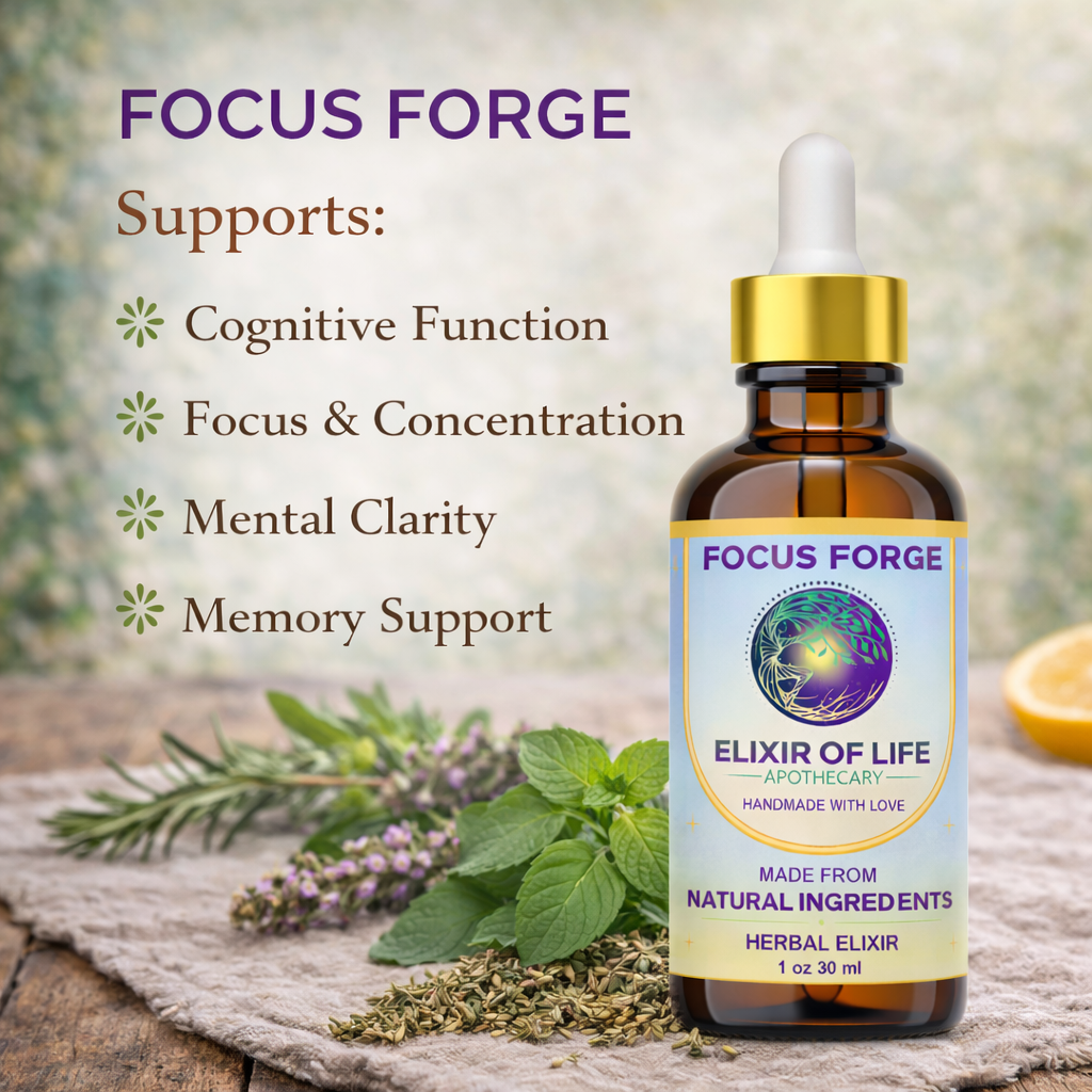 Focus Forge  Herbal Support for Mental Clarity, Focus & Cognitive Resilience