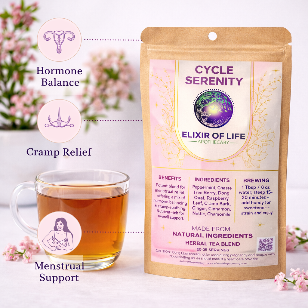 Cycle Serenity - Herbal Support for Cycle Comfort, Balance & Emotional Ease