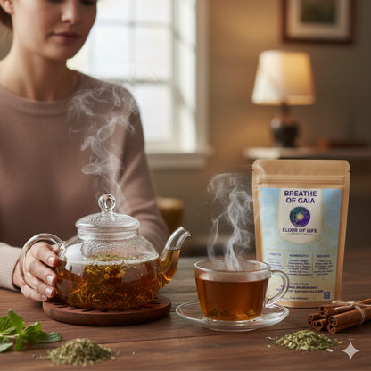 Breathe of Gaia – Herbal Respiratory Support for Clear Breathing & Lung Vitality